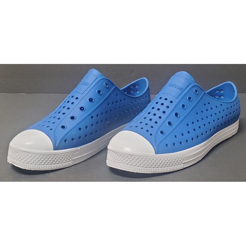 SAGUARO Shoes Blue/Wht Perforated Water, Beach, Garden UNISEX 42 EUR W10.5/ M9.5